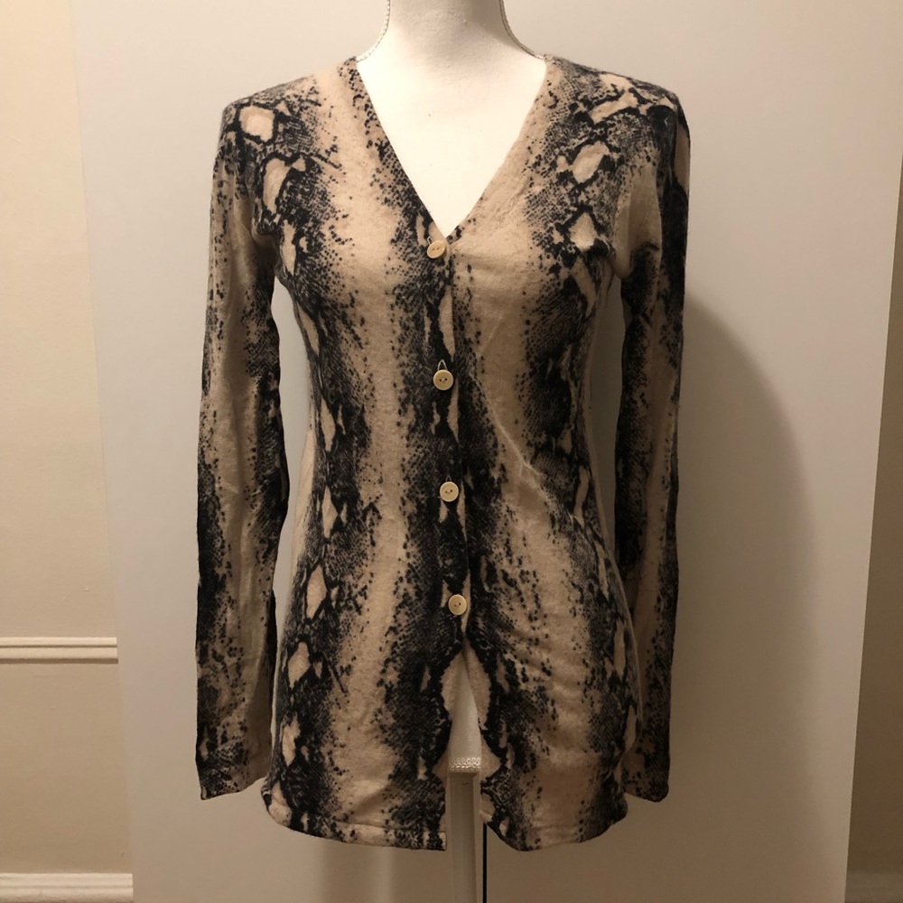 Bruno Manetti 100% Cashmere Cardigan